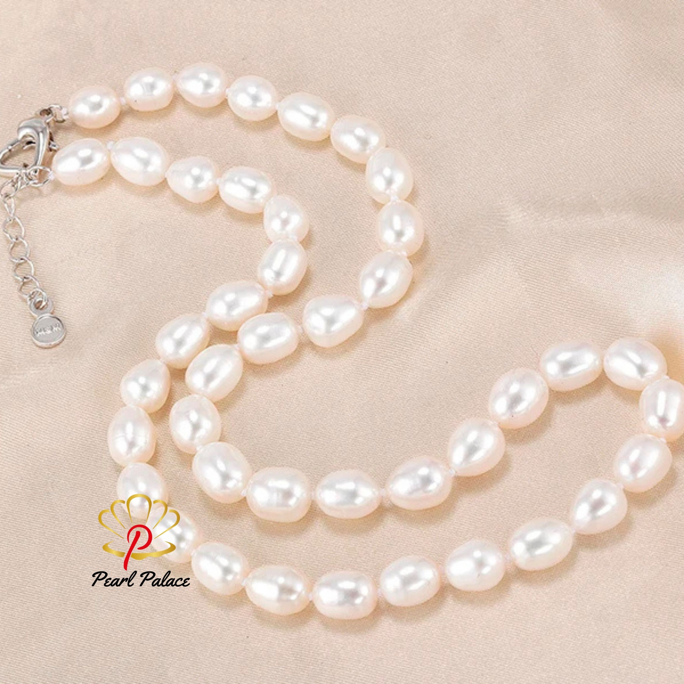 AAA 7-8mm Natural Freshwater Pearl Necklace Women Jewelry Necklace 925 Silver White Pink Purple Real Pearl Jewelry