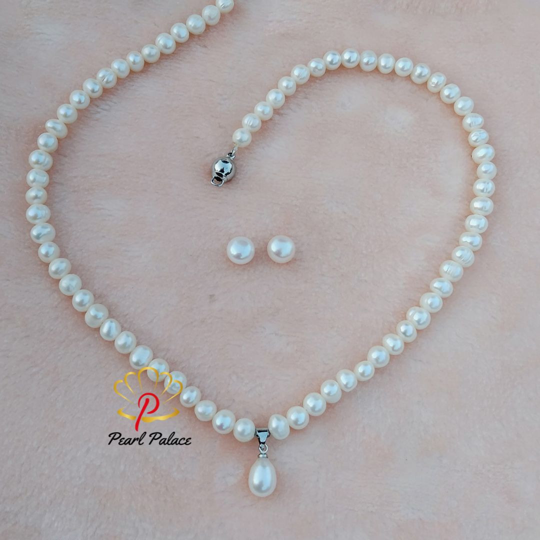 Blush Radiance White Pearl Set