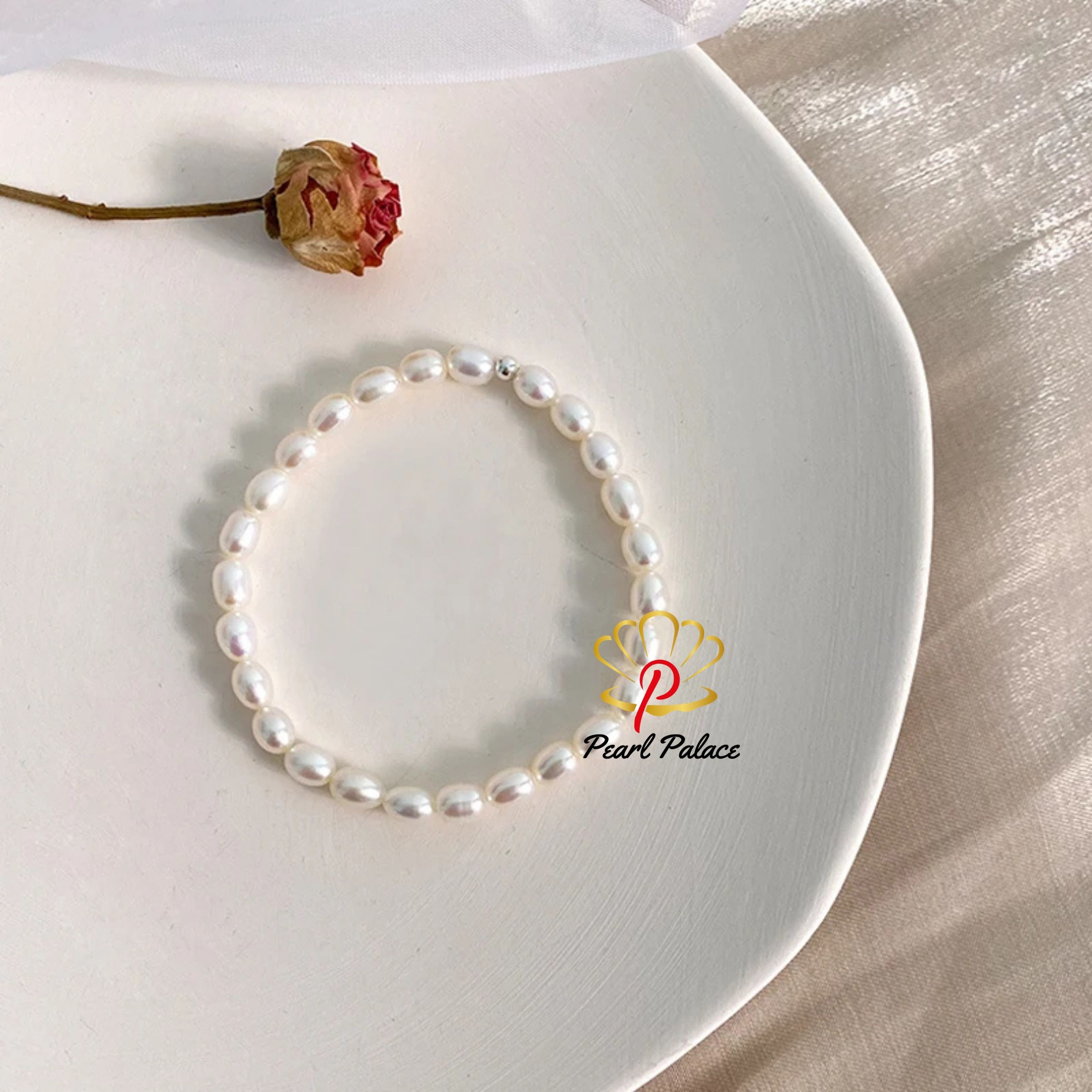 Natural Freshwater Pearl Elastic Bracelet for Women Gifts Jewelry