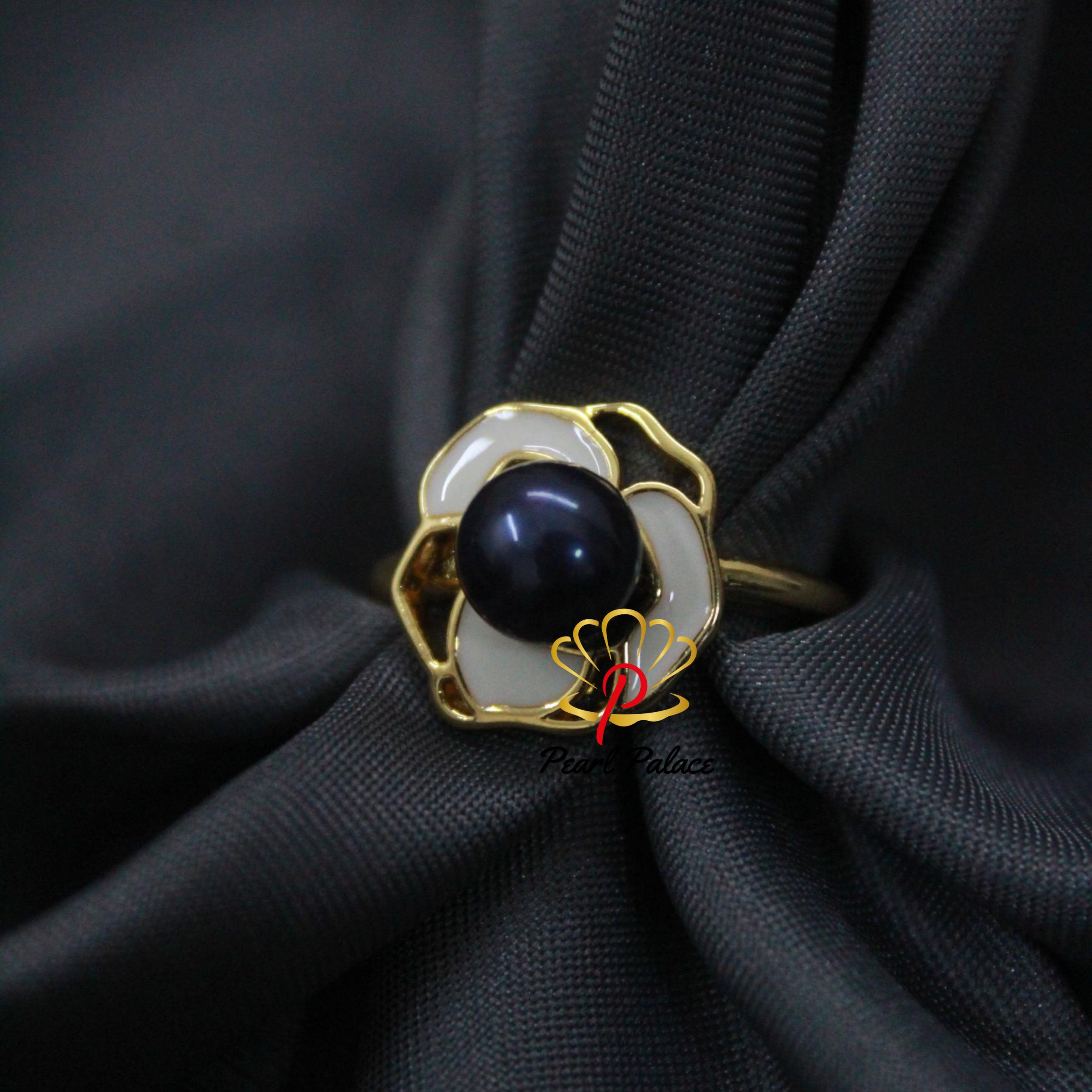 Moonlit Grace pearl ring