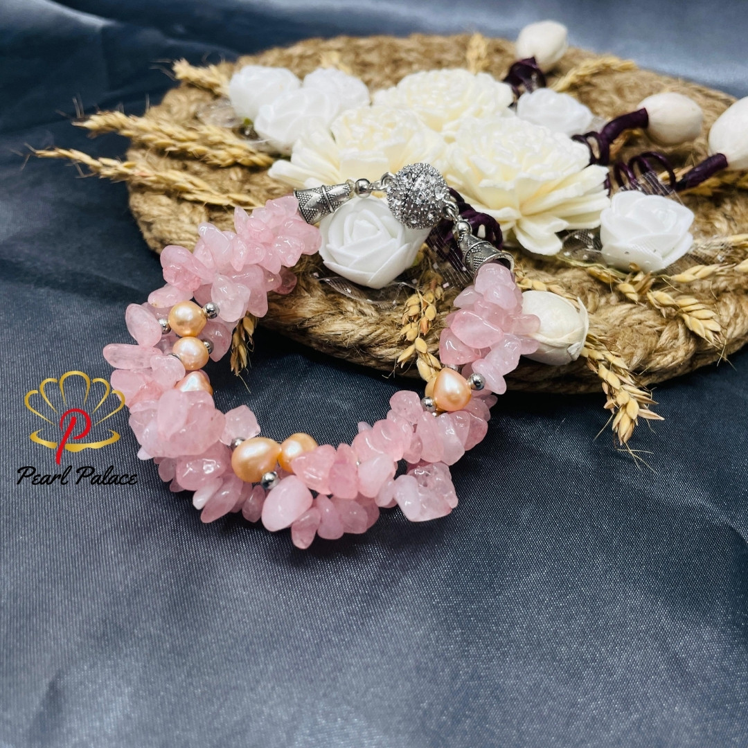 Gentle Heart_ Rose Quartz Stone bracelet