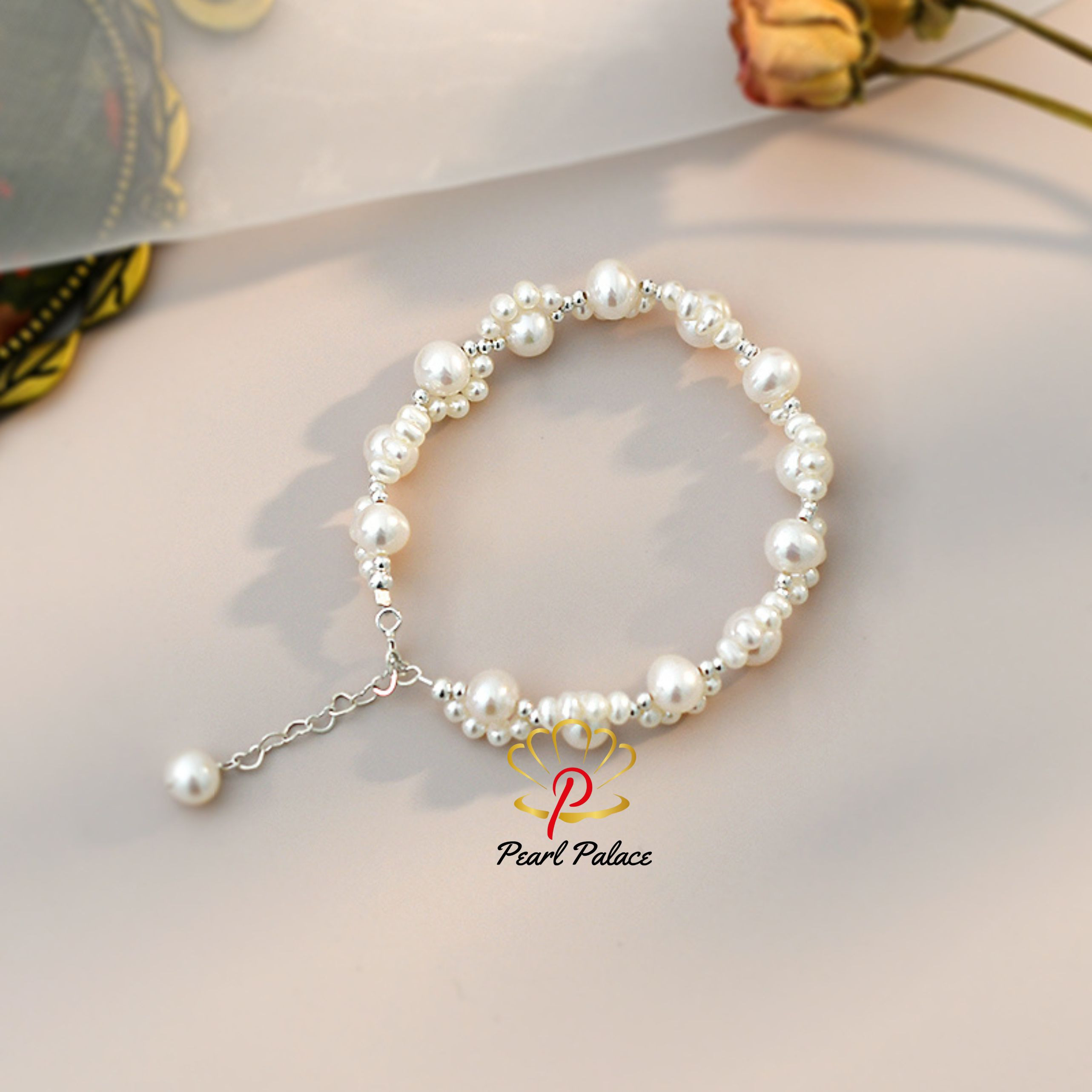 Natural Freshwater Pearl Cat_s Claw Braided Bracelet 925 Sterling Silver for Women Gift