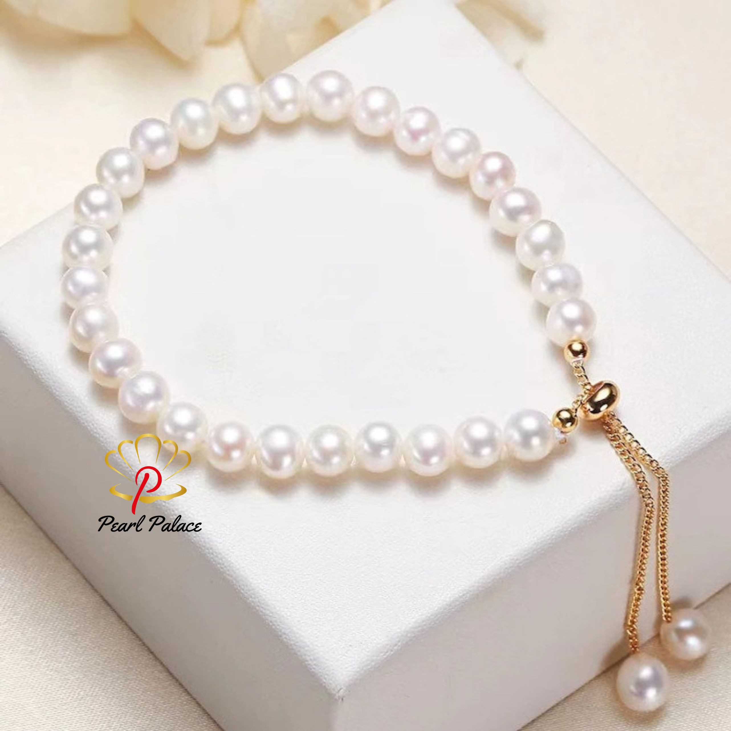 Natural Pearl cute white bracelet